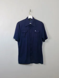 Men's Navy Fitted Vintage Shirt M/L