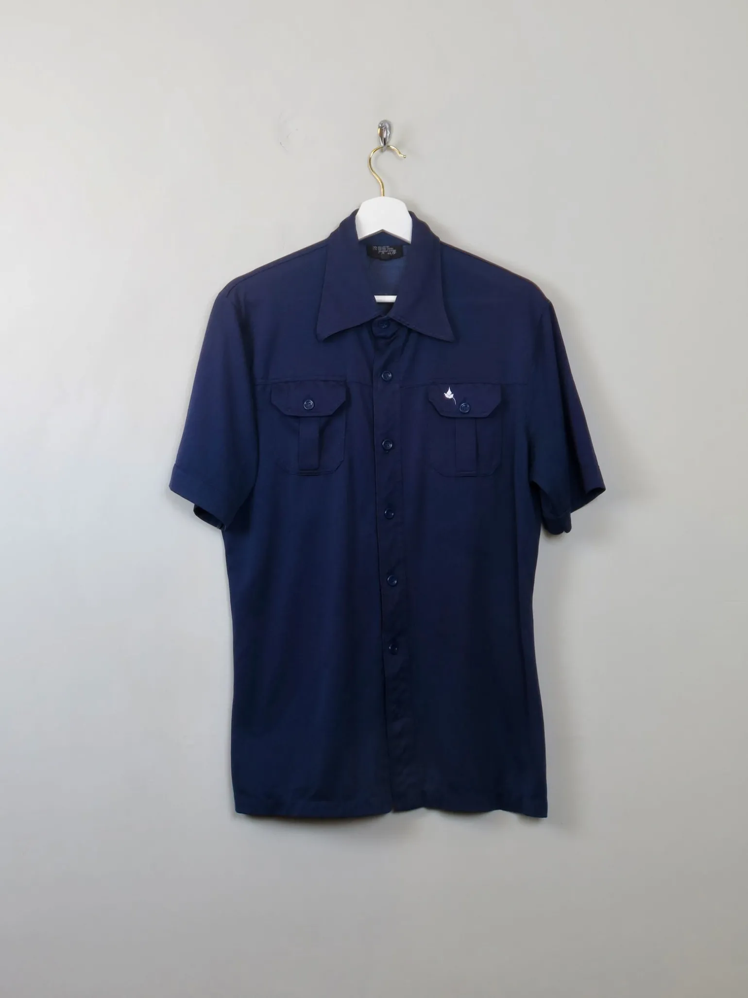 Men's Navy Fitted Vintage Shirt M/L