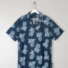Men's Navy Pineapple Shirt New L/XL