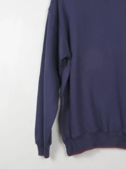 Mens Navy Vintage Embroidered Golfer Sweatshirt M