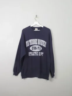 Men's Navy Vintage Lee Sweatshirt XL