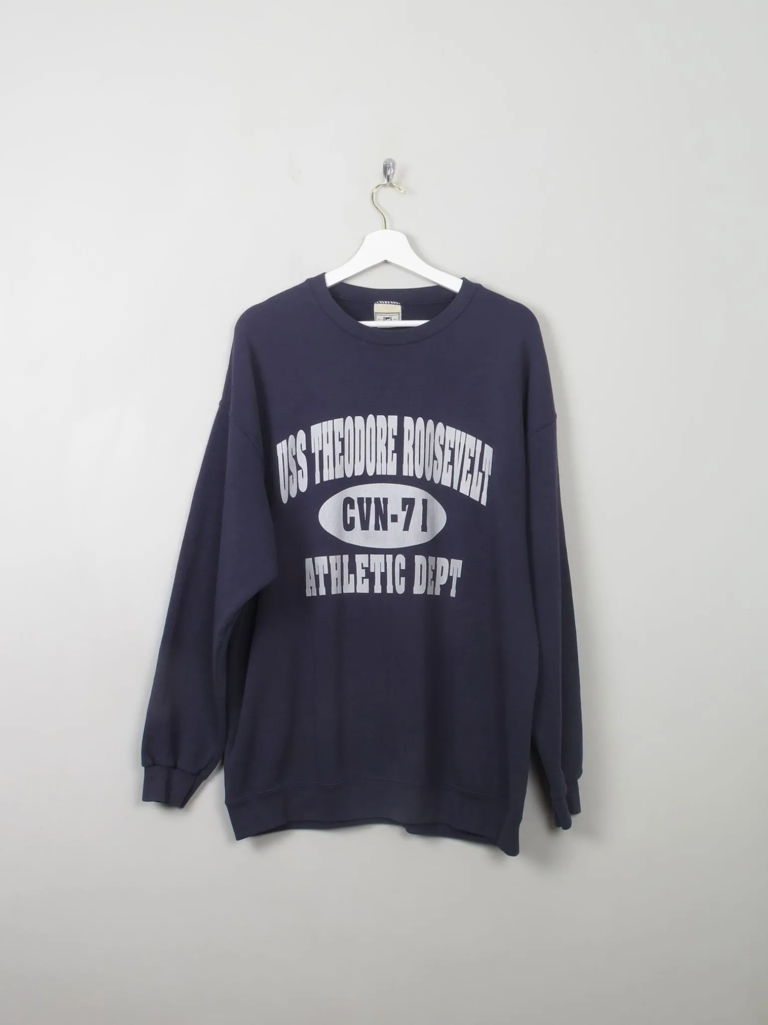 Men's Navy Vintage Lee Sweatshirt XL
