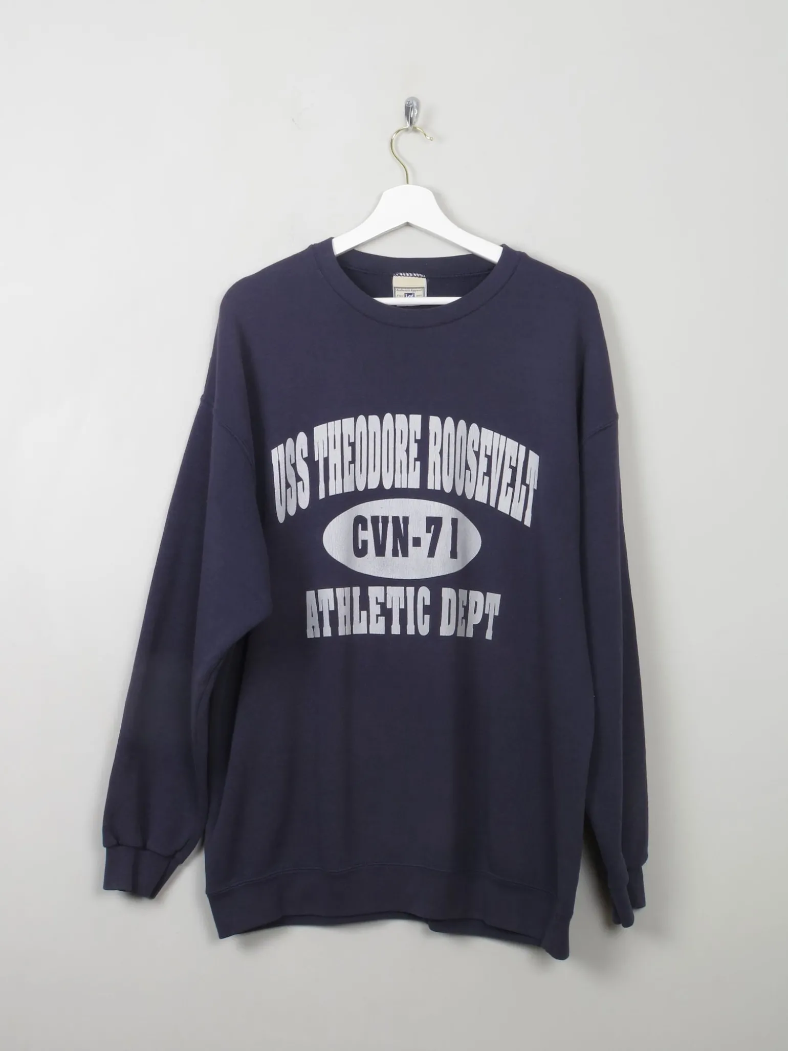 Men's Navy Vintage Lee Sweatshirt XL