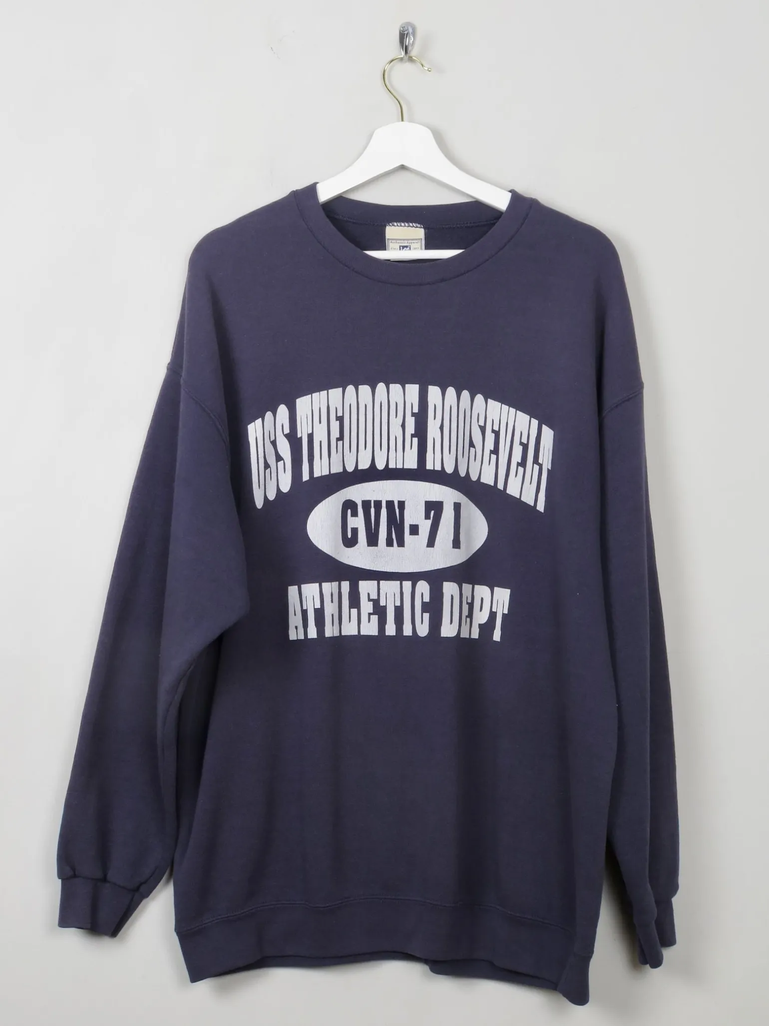 Men's Navy Vintage Lee Sweatshirt XL