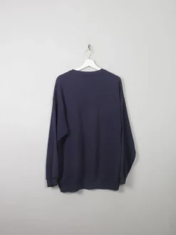 Men's Navy Vintage Lee Sweatshirt XL