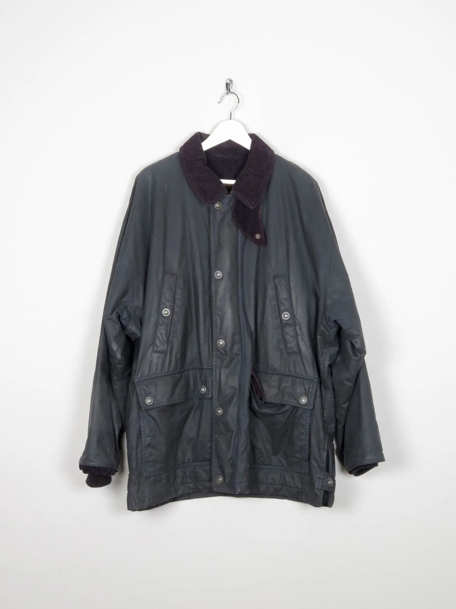Men’s Navy Vintage Wax Jacket L/XL
