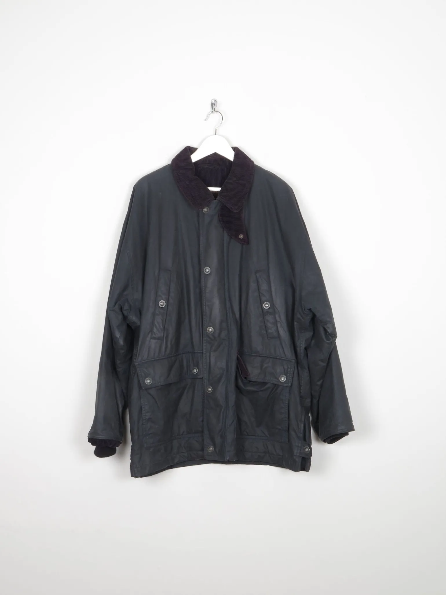 Men’s Navy Vintage Wax Jacket L/XL