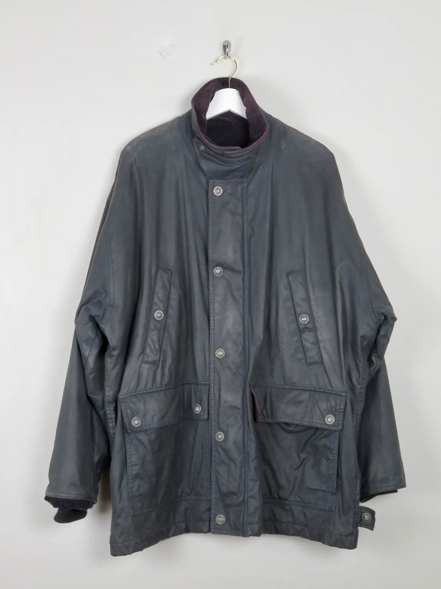 Men's Navy Vintage Wax Jacket XL