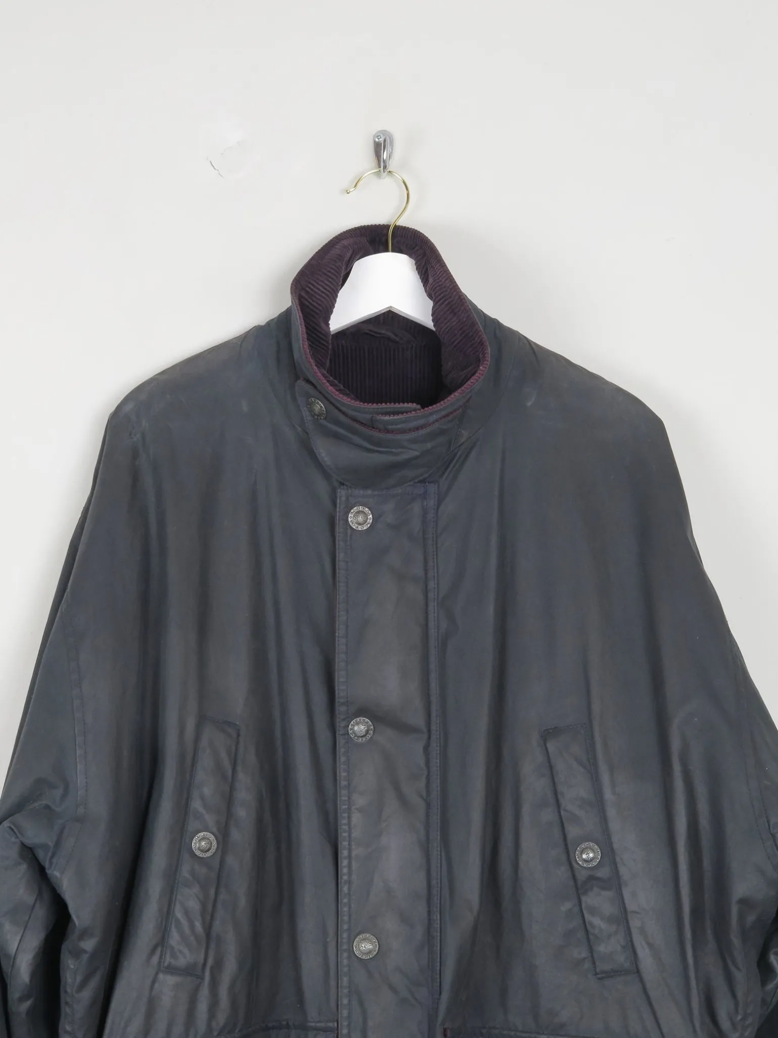 Men's Navy Vintage Wax Jacket XL