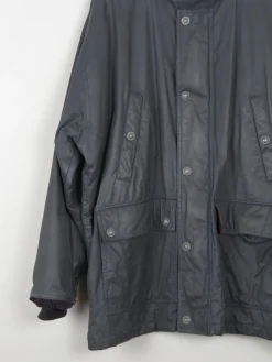 Men's Navy Vintage Wax Jacket XL