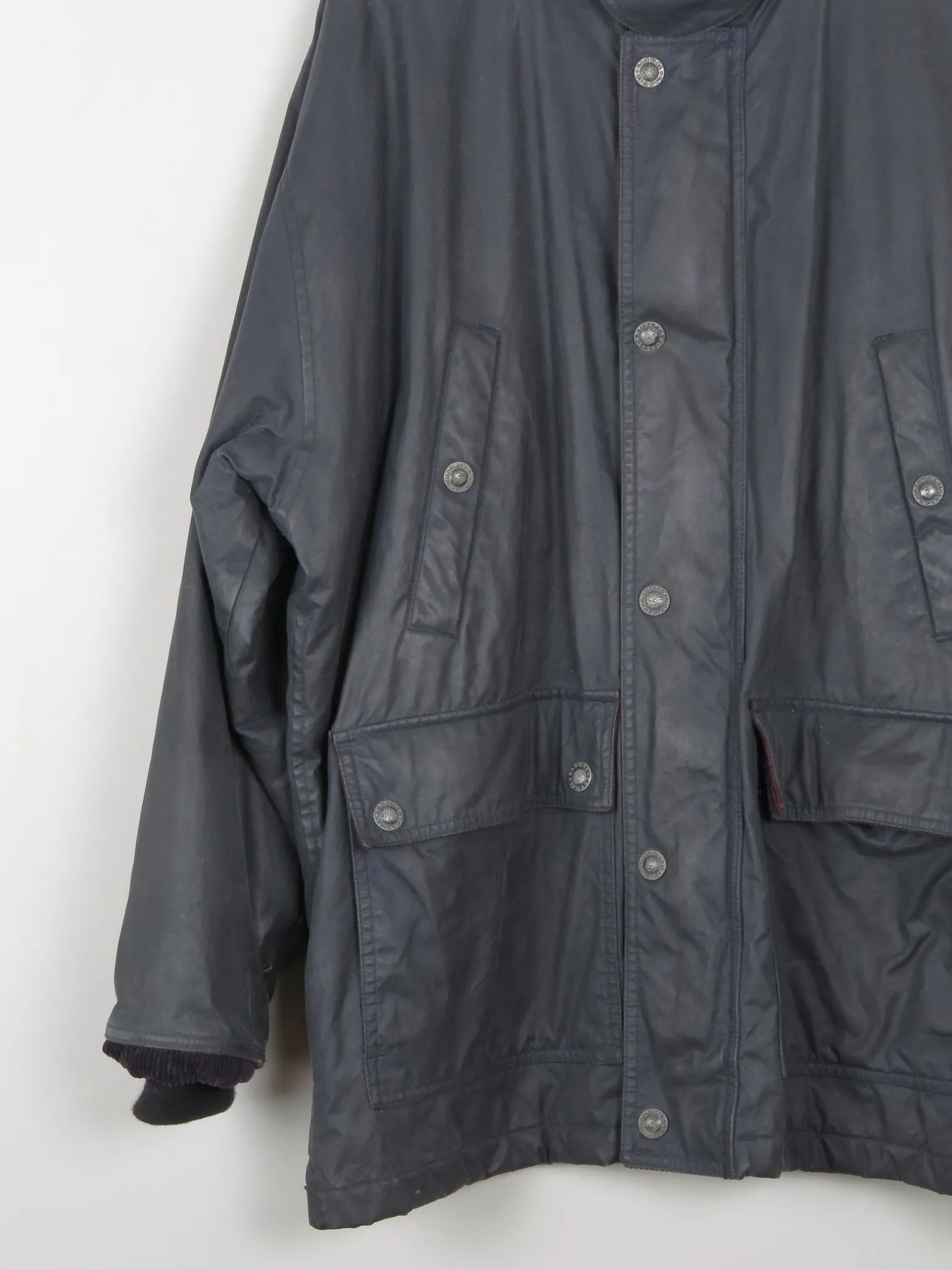 Men's Navy Vintage Wax Jacket XL