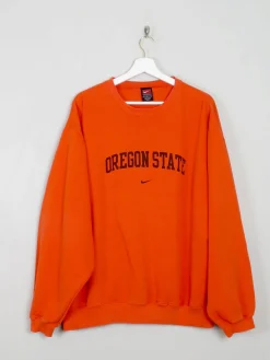 Men's Orange Vintage Nike Team Sweatshirt L
