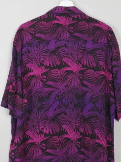 Men's Purple Hawaiian Vintage Shirt L New