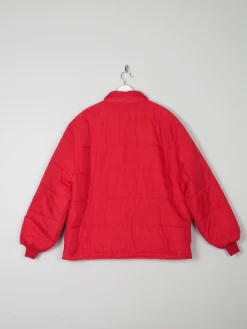 Men's Red Puffer Vintage Jacket L/XL