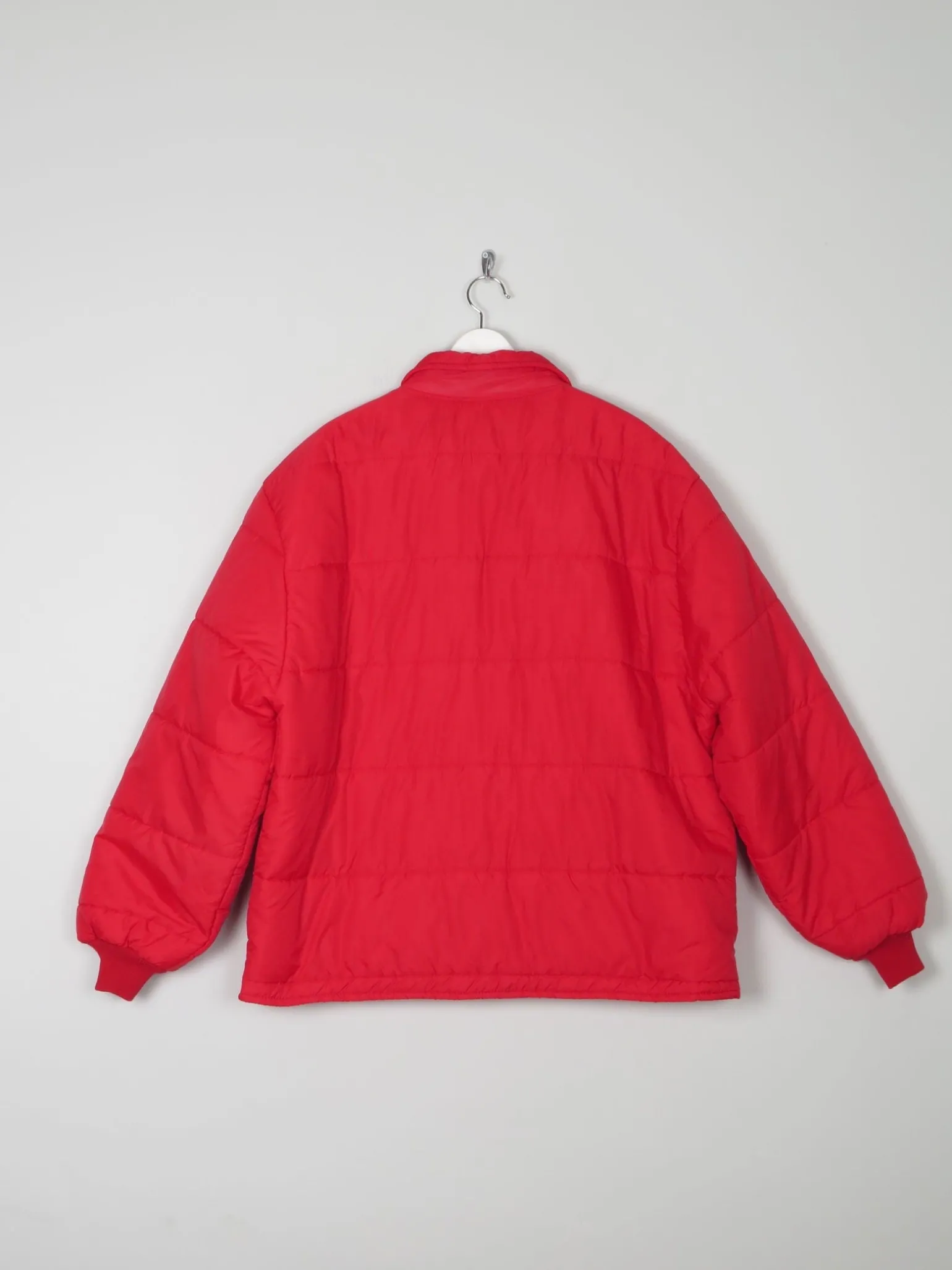 Men's Red Puffer Vintage Jacket L/XL