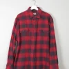 Men's Red Vintage Style Flannel Jach's Shirt XL