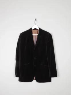 Men's Remus Vintage Brown Pinstripe Velvet Jacket 38/40R