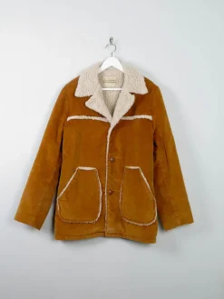 Men's Rust Vintage Cowboy Sherpa Jacket M
