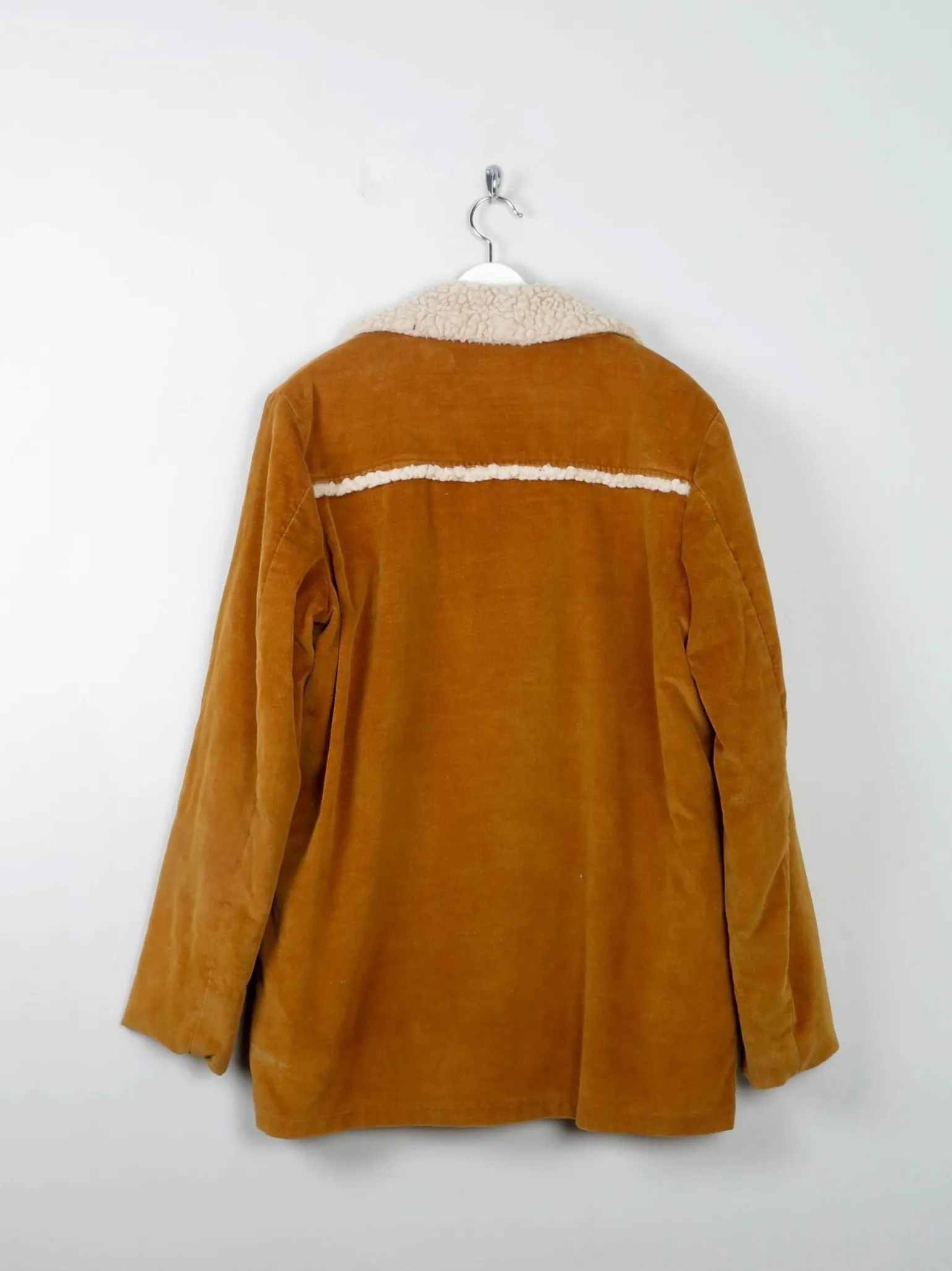 Men's Rust Vintage Cowboy Sherpa Jacket M