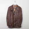 Men's Rust Vintage Leather Jacket L/44