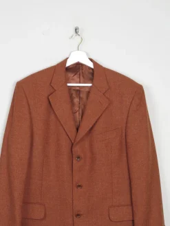 Men's Rust Vintage Light Tweed Jacket Oversized 42/44
