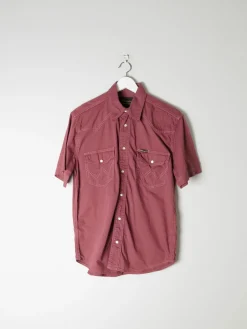 Men's Rust Wrangler Vintage Denim Shirt S/M