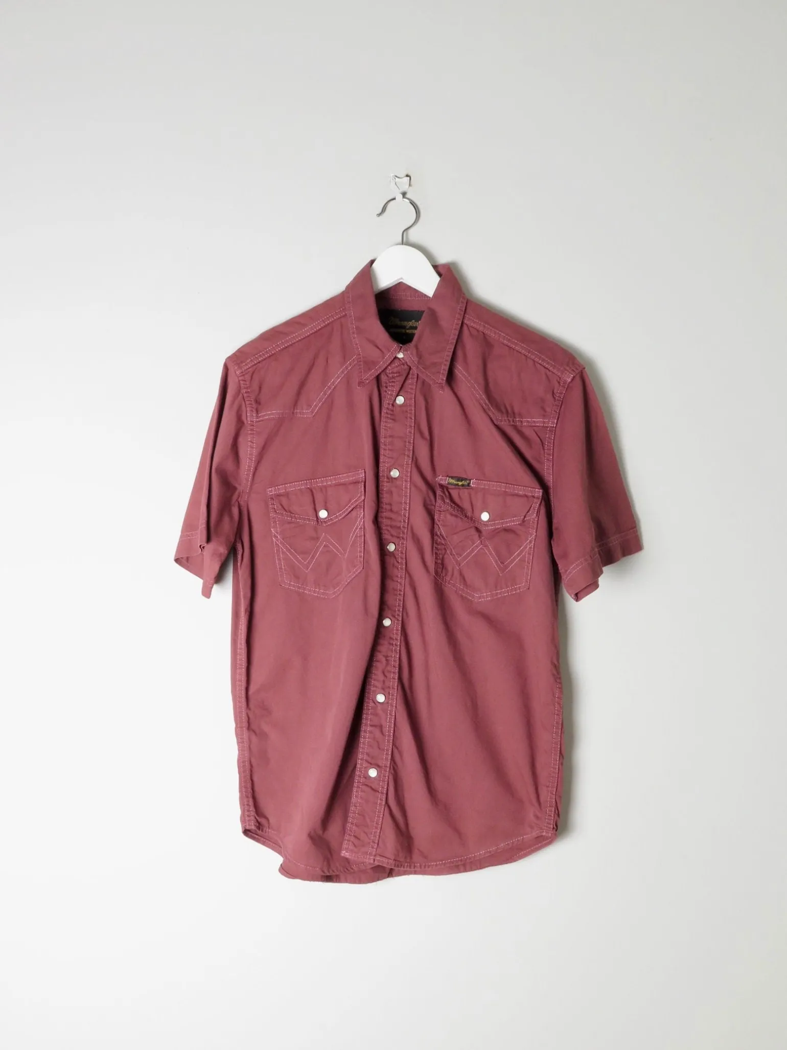 Men's Rust Wrangler Vintage Denim Shirt S/M