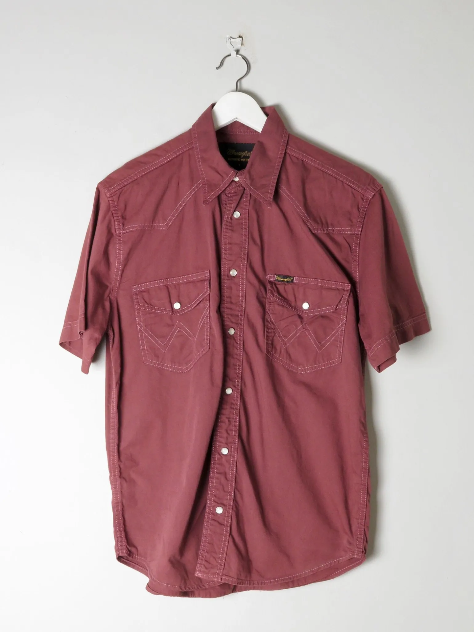 Men's Rust Wrangler Vintage Denim Shirt S/M