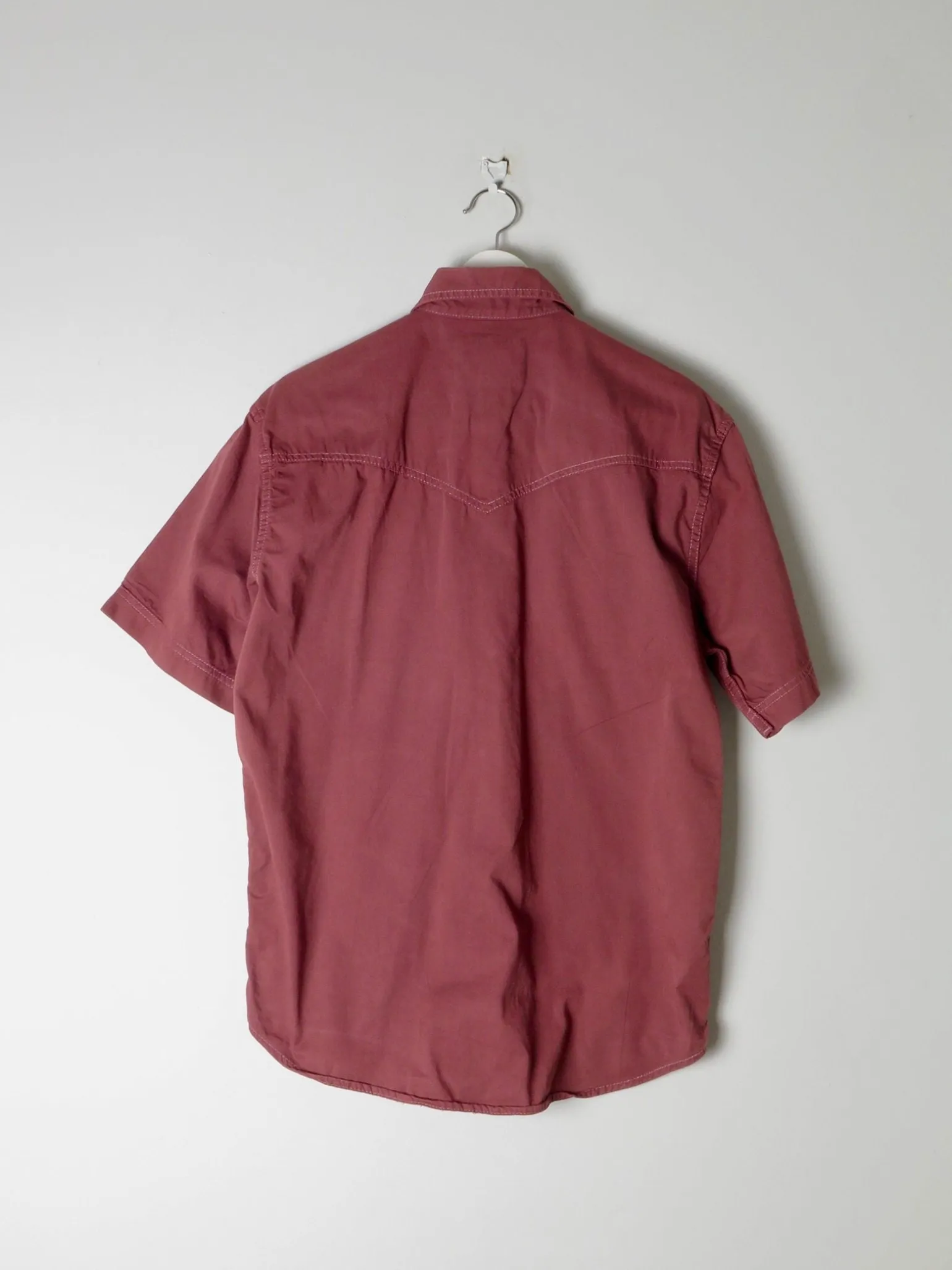 Men's Rust Wrangler Vintage Denim Shirt S/M