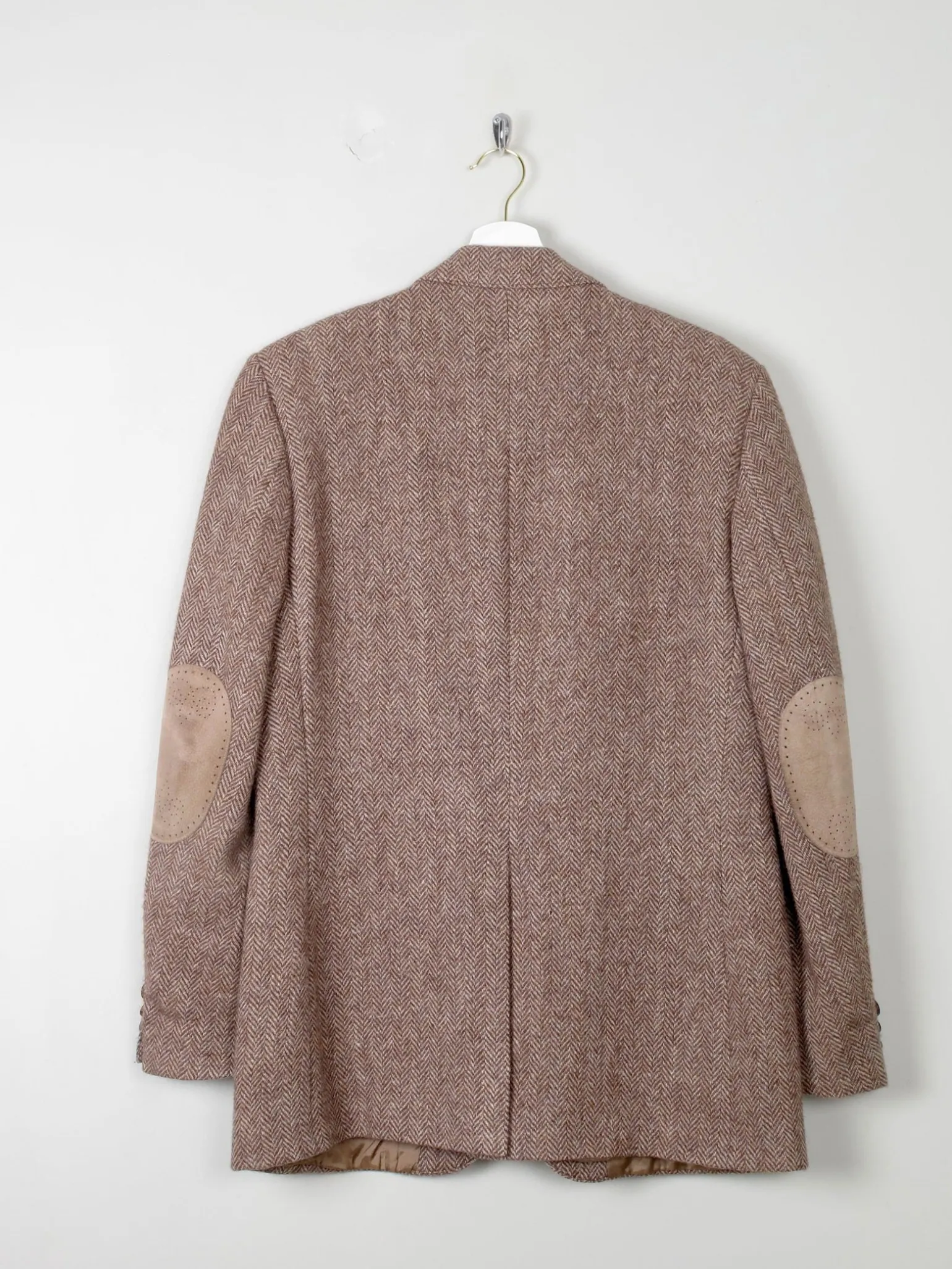 Men's 1970s Vintage Brown Tweed Jacket 38"