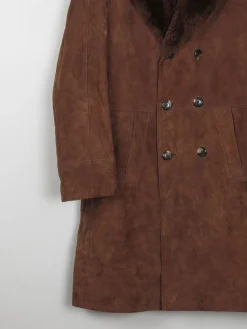 Men's 1970s Vintage Sheepskin Coat 44/ Large