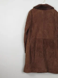 Men's 1970s Vintage Sheepskin Coat 44/ Large