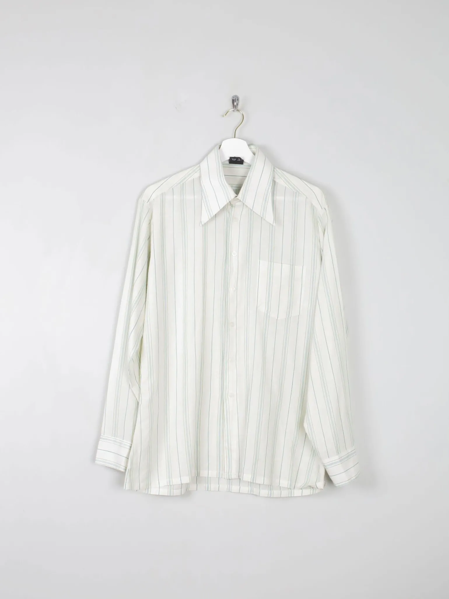 Men's Striped 1970s Vintage Shirt M