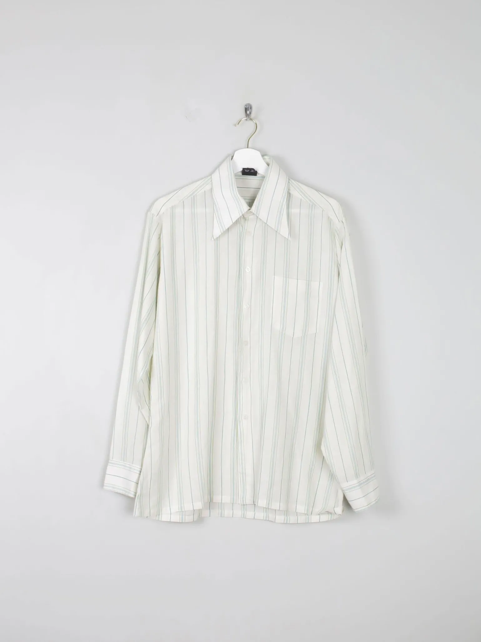 Men's Striped 1970s Vintage Shirt M