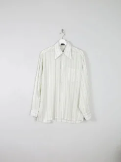 Men's Striped 1970s Vintage Shirt M