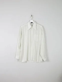 Men's Striped 1970s Vintage Shirt M
