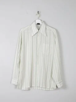 Men's Striped 1970s Vintage Shirt M