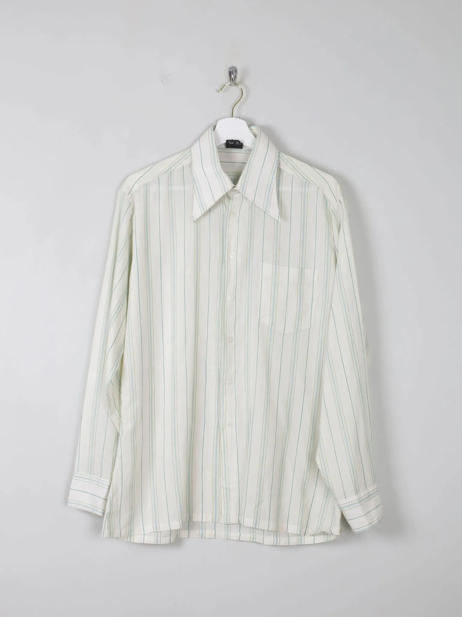 Men's Striped 1970s Vintage Shirt M
