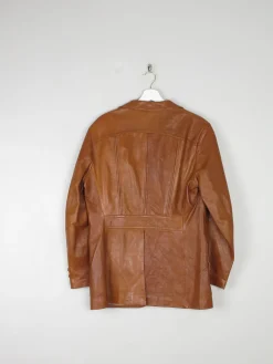 Men's Tan Vintage Leather Jacket 38/40R