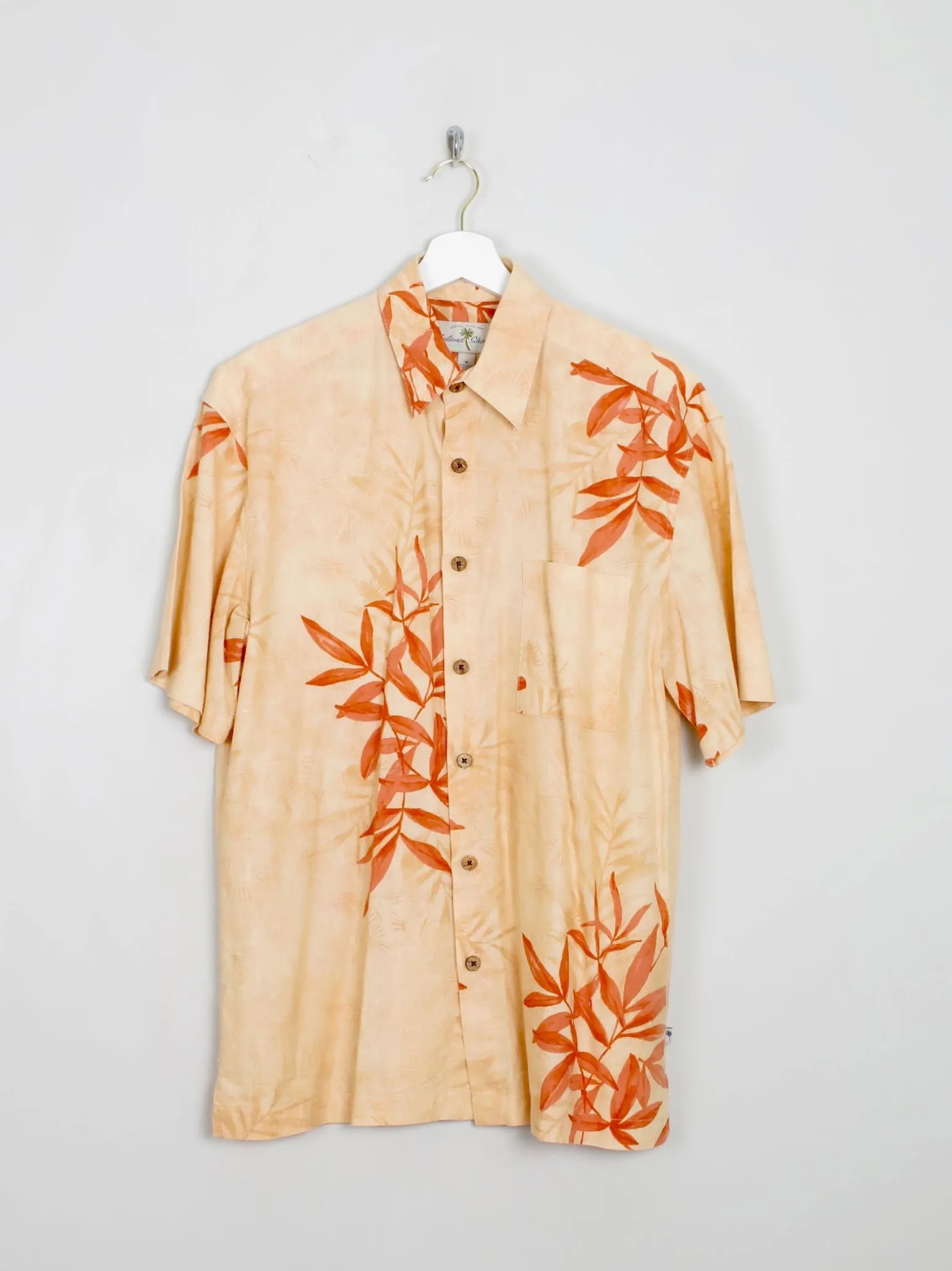 Men's Tangerine Vintage Hawaiian Shirt M/L