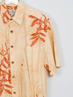 Men's Tangerine Vintage Hawaiian Shirt M/L