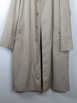 Men's Taupe/Beige Vintage Burberry Trench Coat L/XL