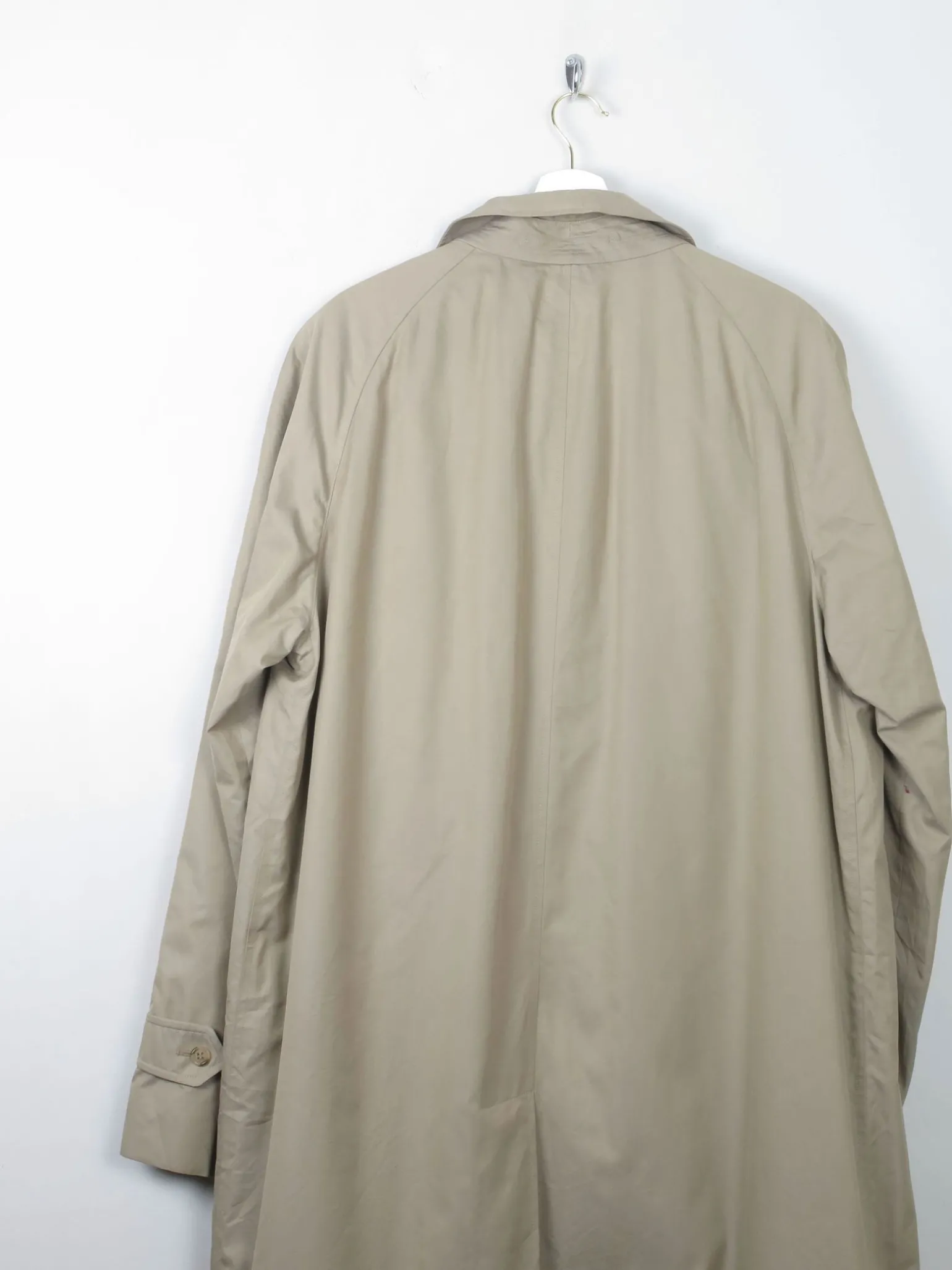 Men's Taupe/Beige Vintage Burberry Trench Coat L/XL