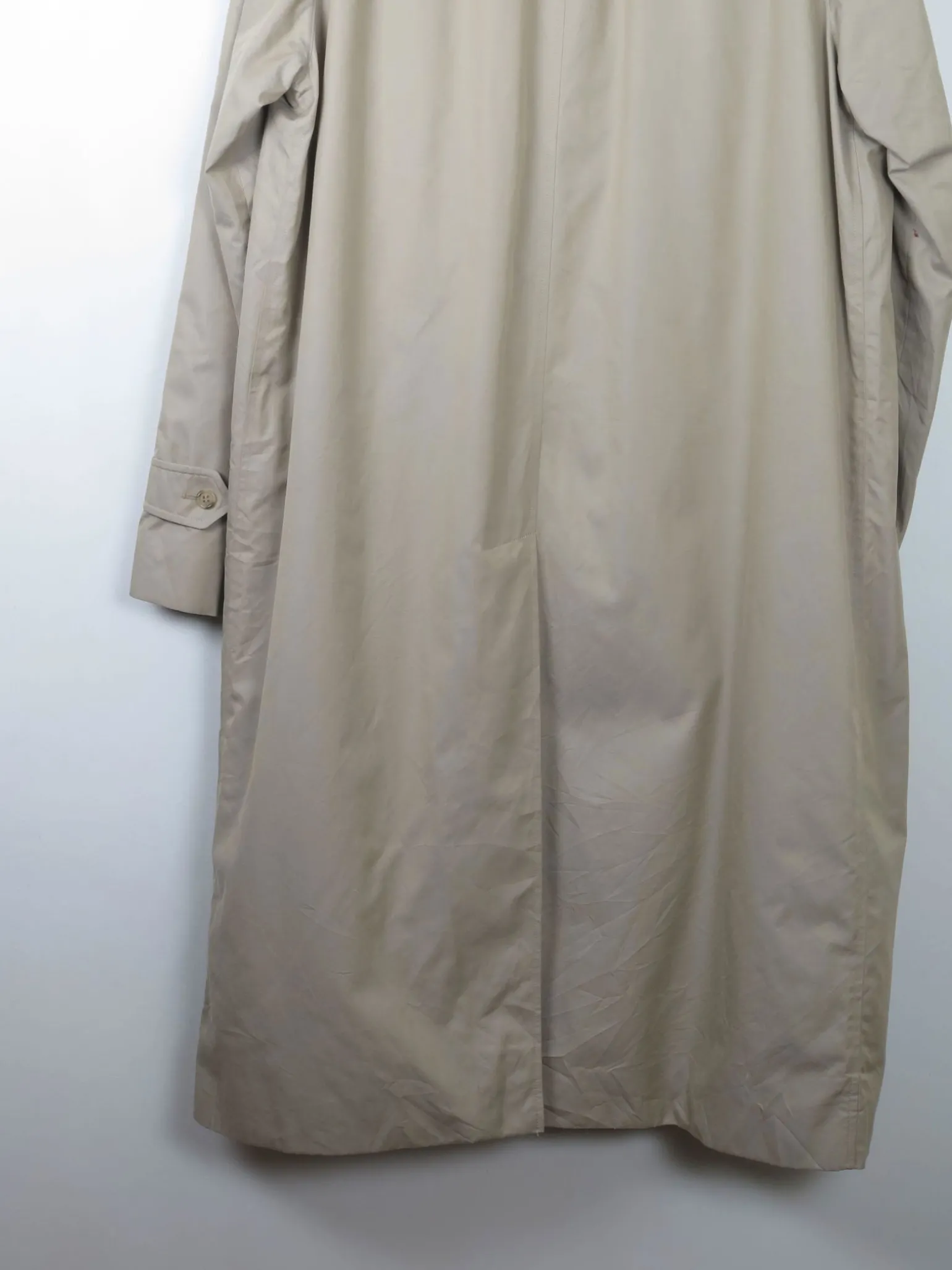 Men's Taupe/Beige Vintage Burberry Trench Coat L/XL