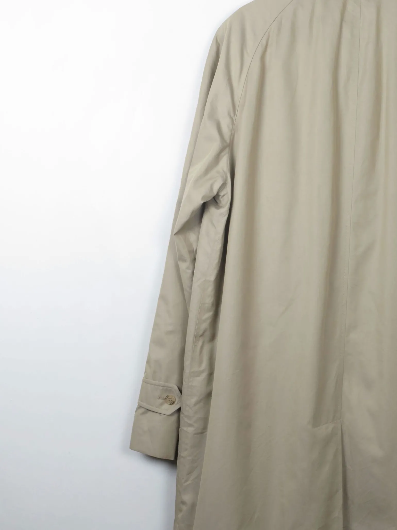 Men's Taupe/Beige Vintage Burberry Trench Coat L/XL