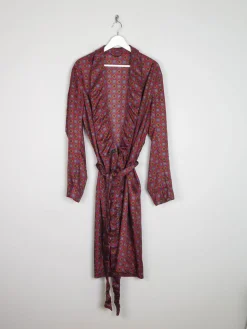 Mens Tootal Hortex Paisley Vintage Smoking Style Dressing Gown M/L