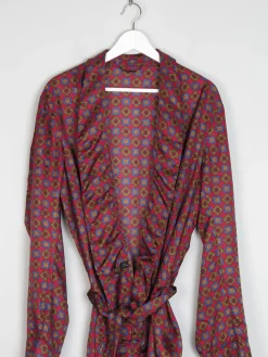 Mens Tootal Hortex Paisley Vintage Smoking Style Dressing Gown M/L
