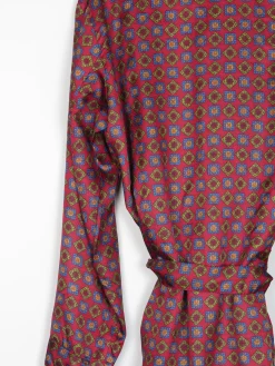 Mens Tootal Hortex Paisley Vintage Smoking Style Dressing Gown M/L