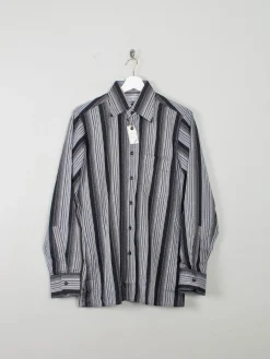 Men's Unworn Vintage Shirt 1970s Striped Rocola 15"/38