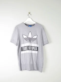 Men's Vintage Adidas Grey T-shirt L